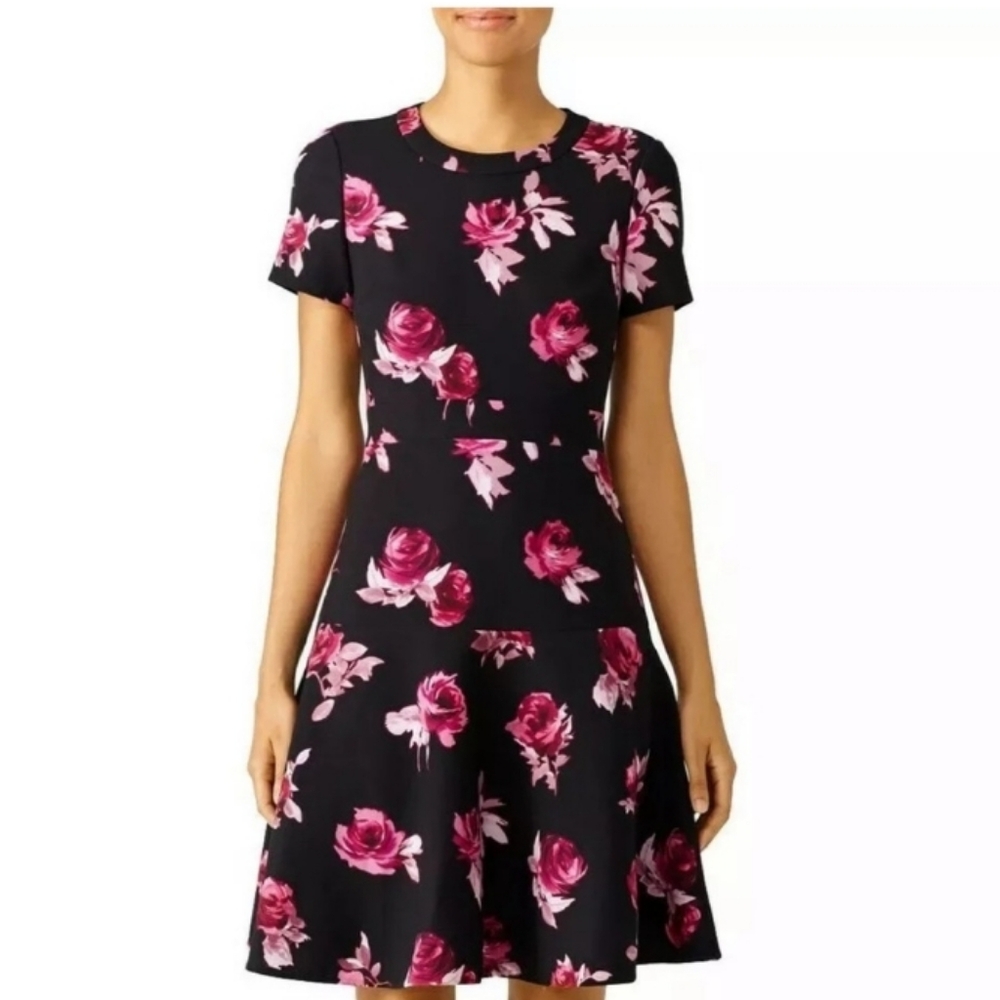 Kate Spade Encore Rose Crepe Dress Size 4 NWT